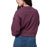 Polerón Mujer Relaxed French Terry Burdeo Cat