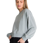 Polerón Crewneck Mujer Relaxed French Terry Celeste CAT