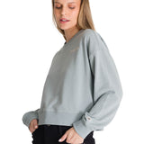 Polerón Crewneck Mujer Relaxed French Terry Celeste CAT