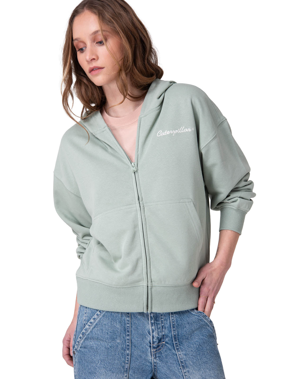 Poleron Mujer W Relaxed French Ter Verde