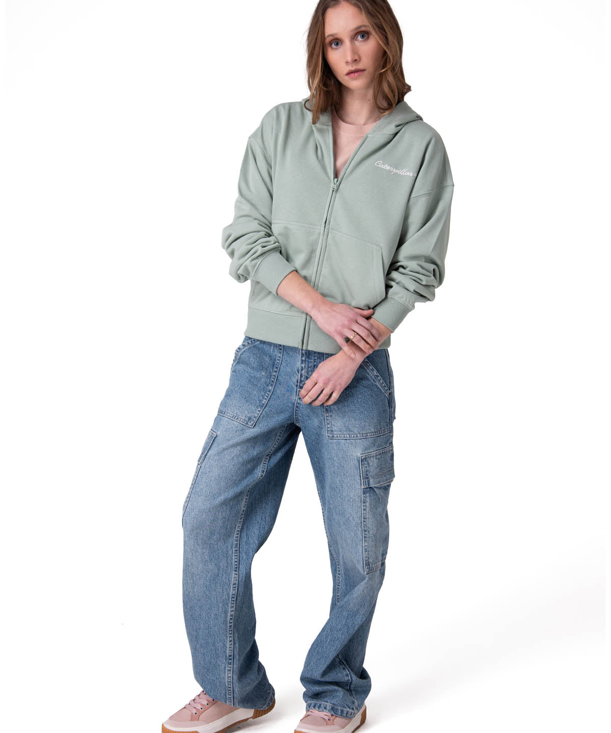 Poleron Mujer W Relaxed French Ter Verde