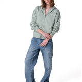 Poleron Mujer W Relaxed French Ter Verde