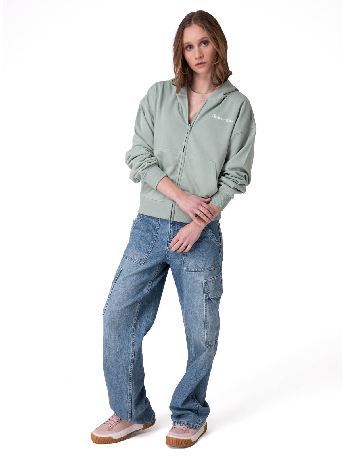 Poleron Mujer W Relaxed French Ter Verde