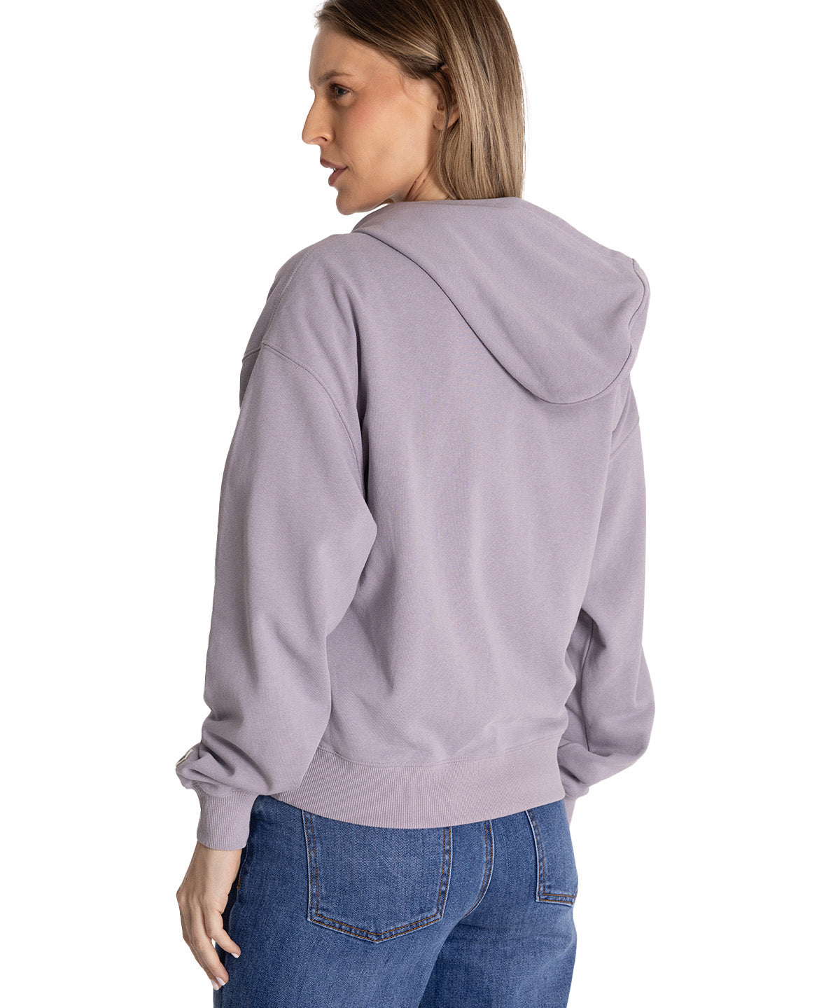 Polerón Crewneck Mujer Relaxed French Terry Lila CAT