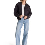 Polerón Crewneck Mujer Relaxed French Terry Negro CAT