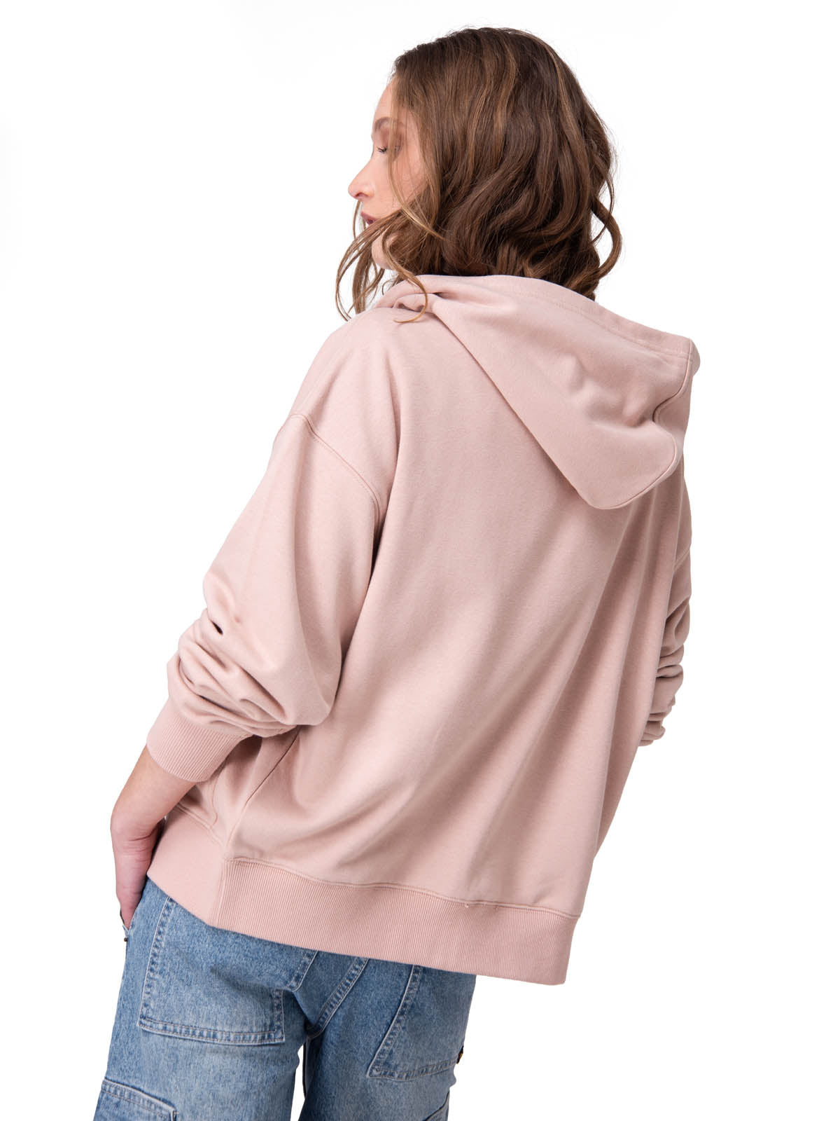 Poleron Mujer W Relaxed French Ter Rosado