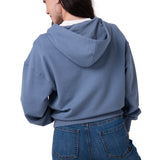 Polerón Mujer Relaxed French Terry Full Zip Azul Cat