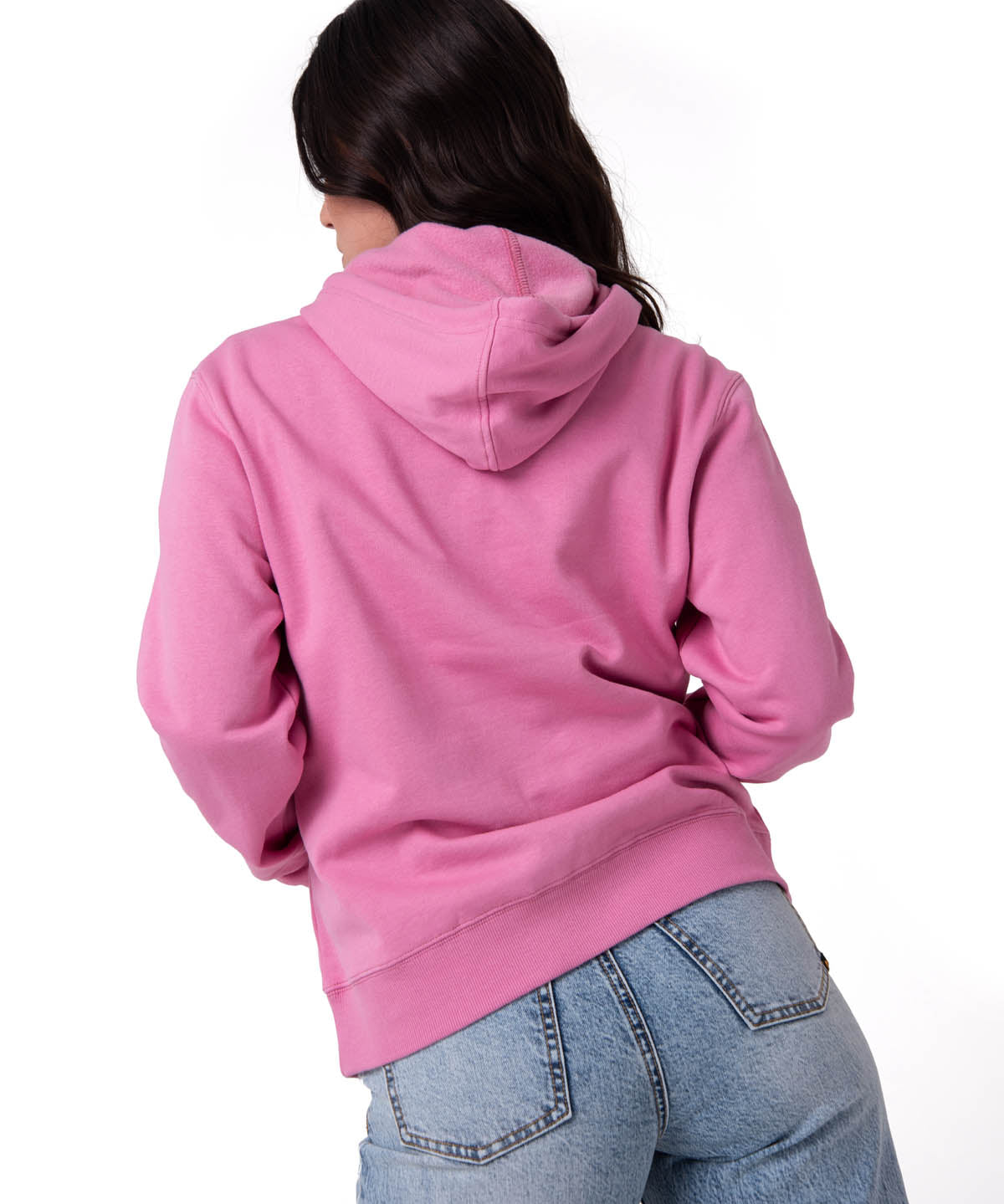 Polerón Con Gorro Mujer Fleece Caterpillar Rosa