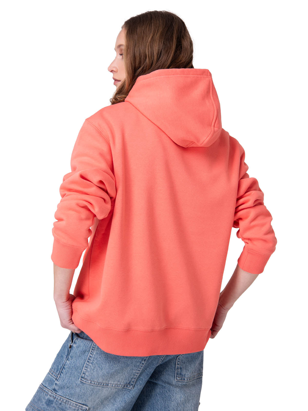 Poleron Mujer W Fleece Caterpillar Rosado