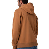 Polerón Con Gorro Hombre CAT Patch Full Zip Café Cat