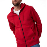Polerón Con Gorro Hombre CAT Patch Full Zip Rojo Cat