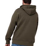 Polerón Con Gorro Hombre CAT Patch Full Zip Verde Cat