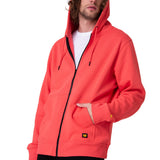 Poleron Hombre Fleece Cat Patch Ful Rosado