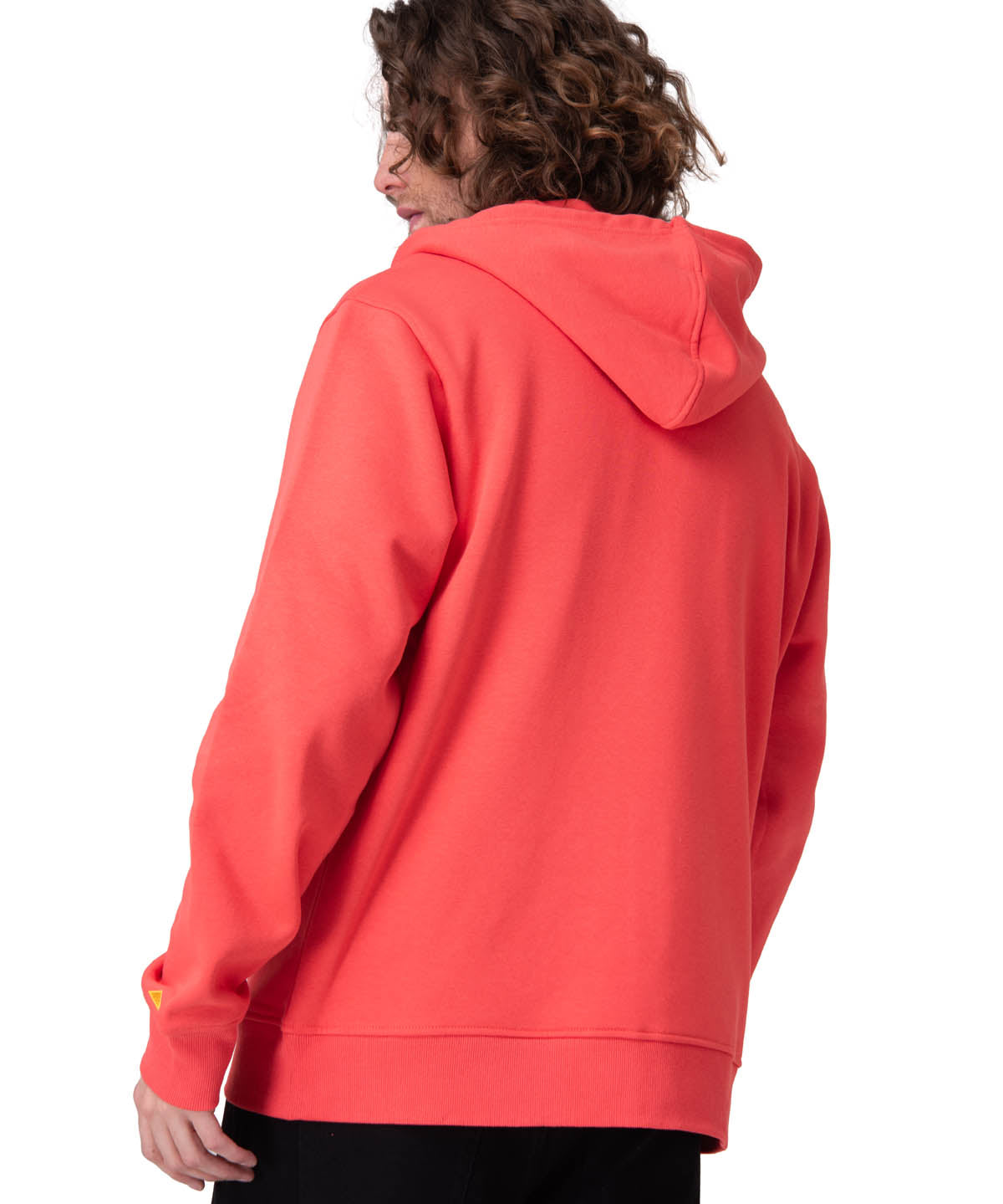 Poleron Hombre Fleece Cat Patch Ful Rosado
