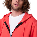 Poleron Hombre Fleece Cat Patch Ful Rosado