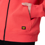 Poleron Hombre Fleece Cat Patch Ful Rosado