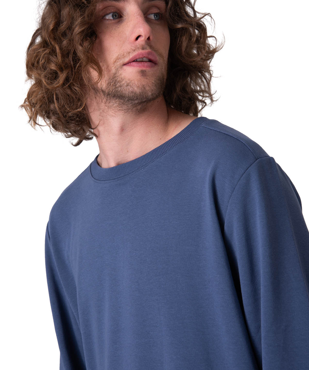 Poleron Hombre Cat Patch French Ter Azul