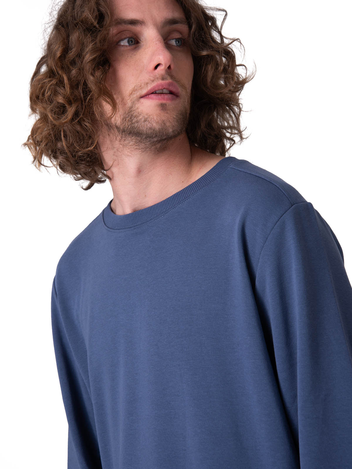 Poleron Hombre Cat Patch French Ter Azul