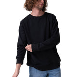 Poleron Hombre French Terry Cw Neck Negro