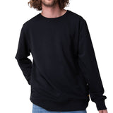 Poleron Hombre French Terry Cw Neck Negro