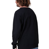 Poleron Hombre French Terry Cw Neck Negro