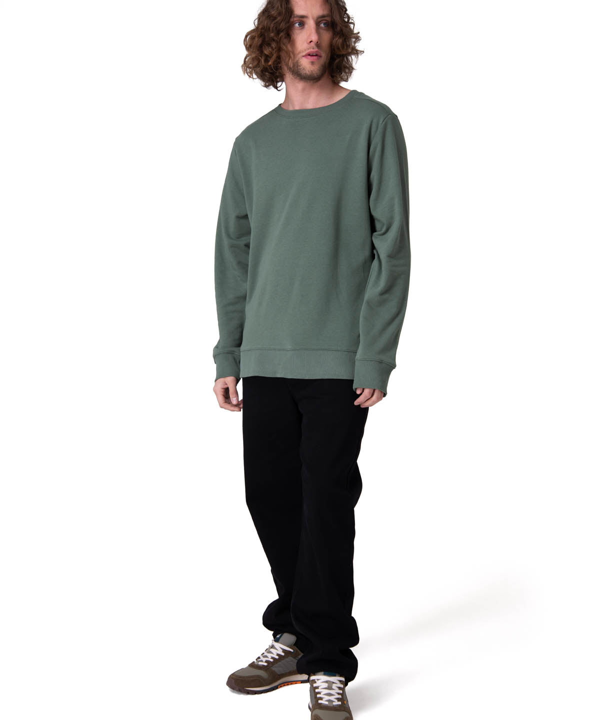 Poleron Hombre Cat Patch French Ter Verde