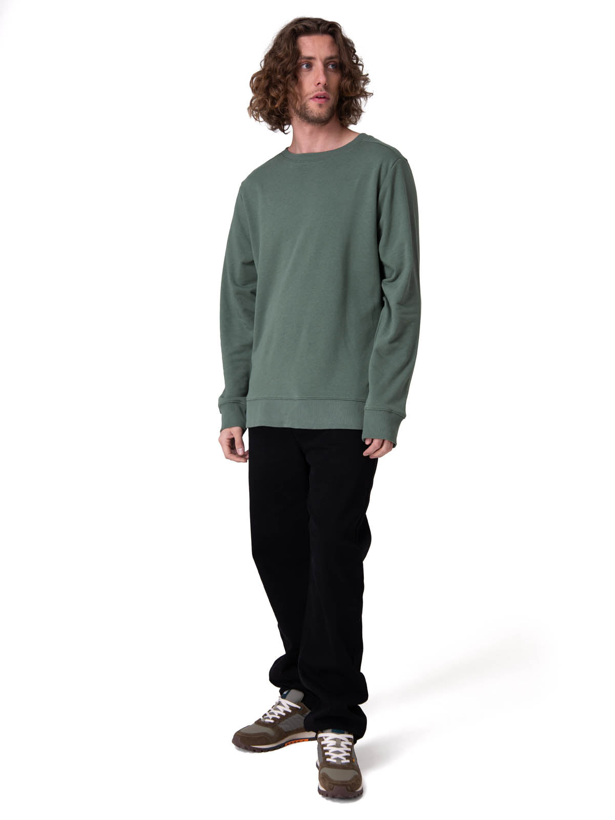 Poleron Hombre Cat Patch French Ter Verde