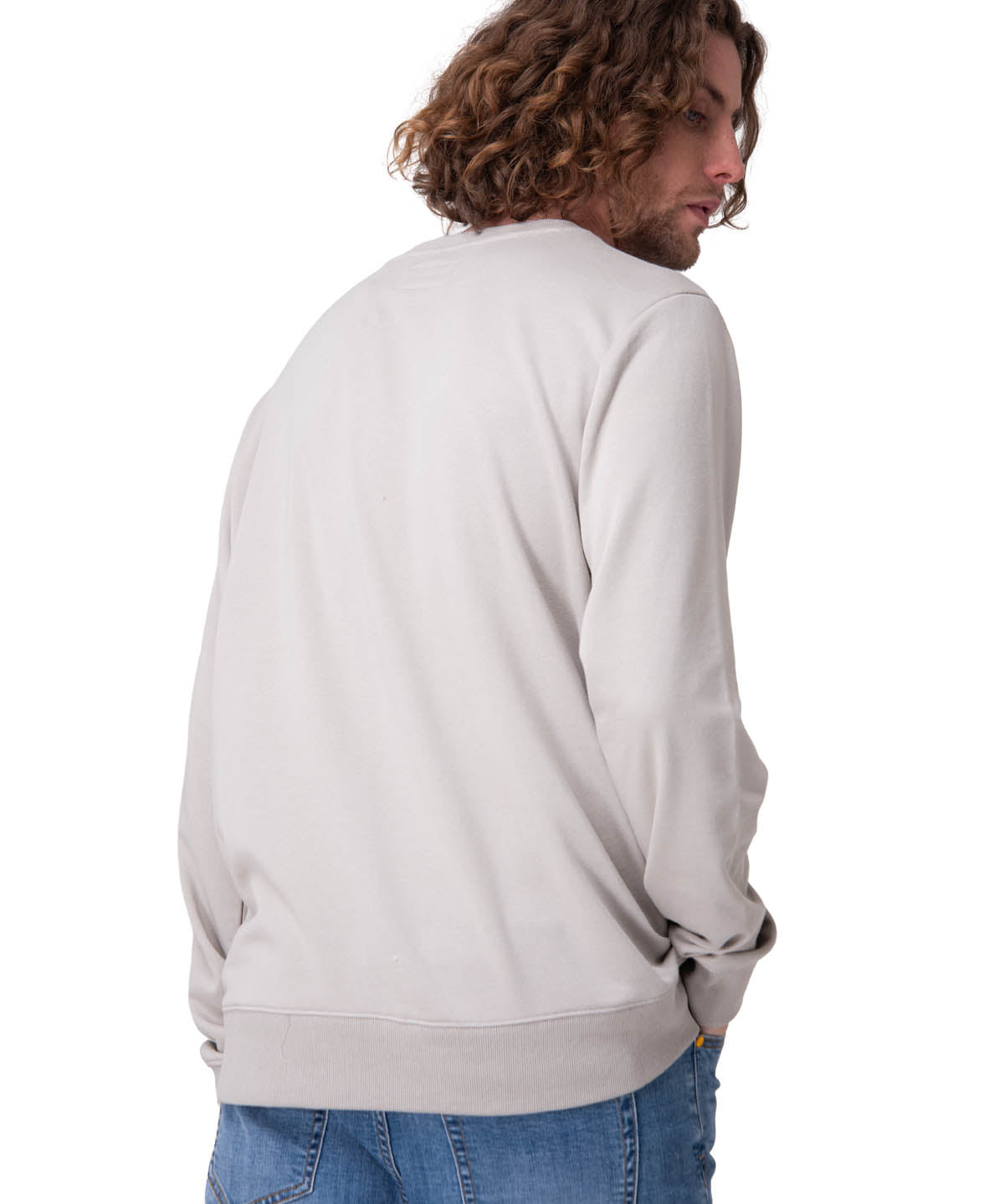 Poleron Hombre Cat Patch French Ter Gris