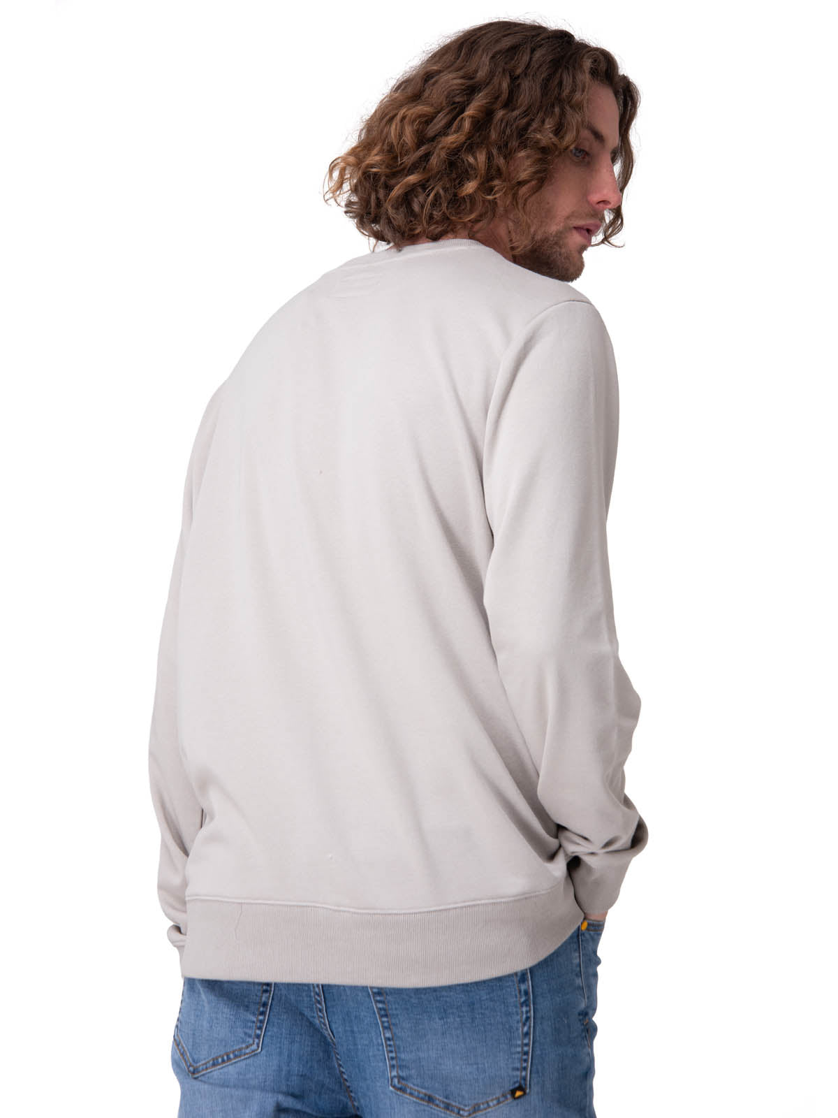 Poleron Hombre Cat Patch French Ter Gris