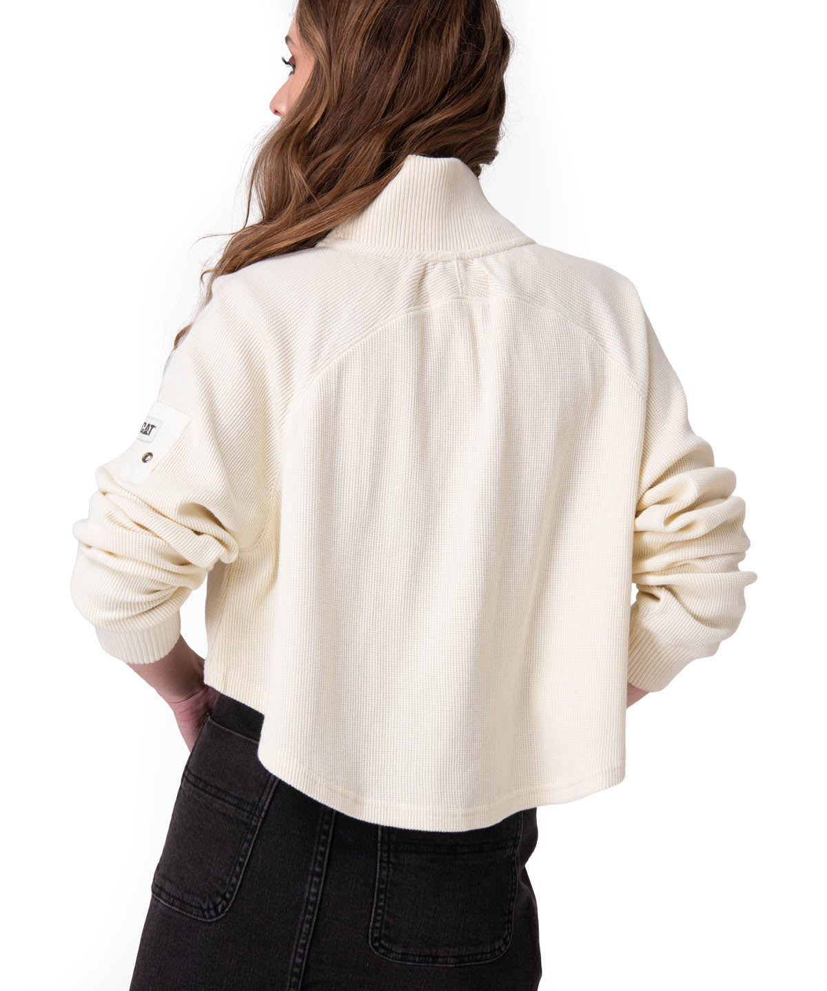 Poleron Mujer Waffle Pull-Over Rosado