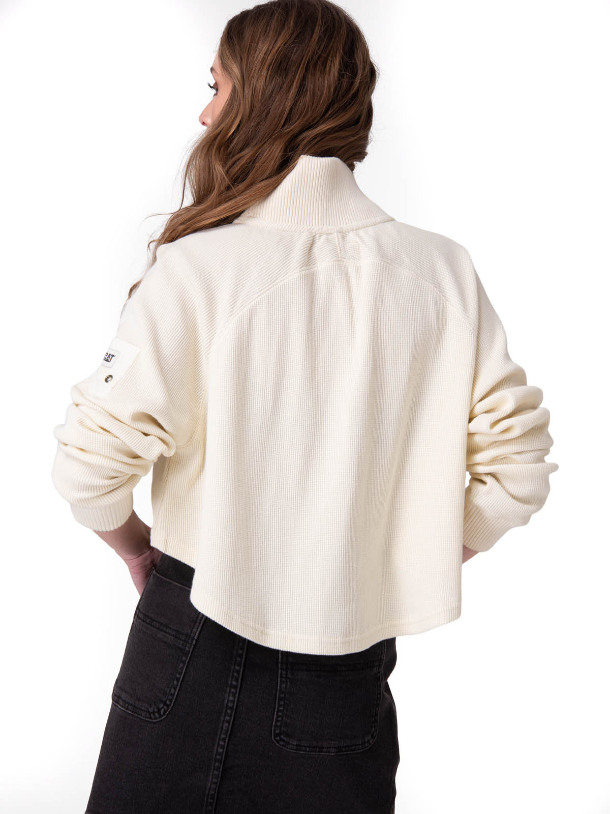 Poleron Mujer Waffle Pull-Over Rosado