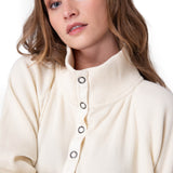 Poleron Mujer Waffle Pull-Over Rosado