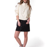 Poleron Mujer Waffle Pull-Over Rosado