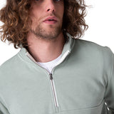 Poleron Hombre Quarter Zip Cozy Pul Verde