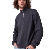 Poleron Hombre Quarter Zip Cozy Pul Negro