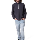 Poleron Hombre Quarter Zip Cozy Pul Negro