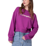 Poleron Mujer Relaxed Caterpillar Morado