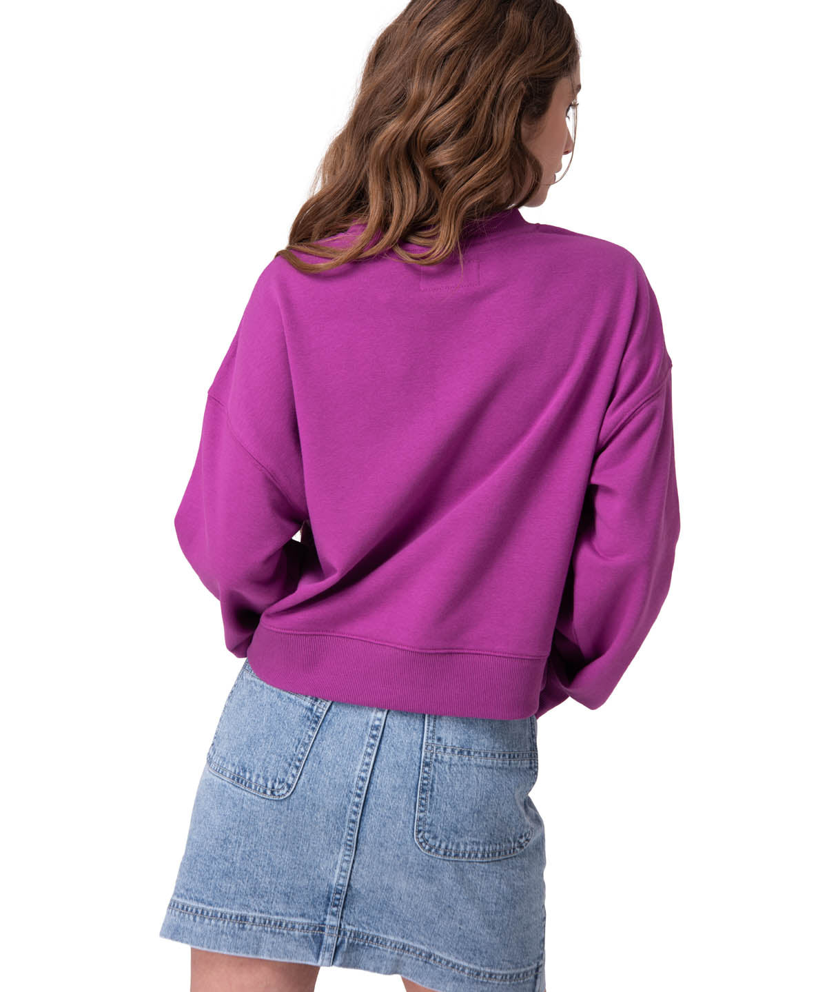 Poleron Mujer Relaxed Caterpillar Morado