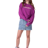 Poleron Mujer Relaxed Caterpillar Morado