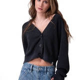 Sweater Mujer Full Fashion Cardiga Negro