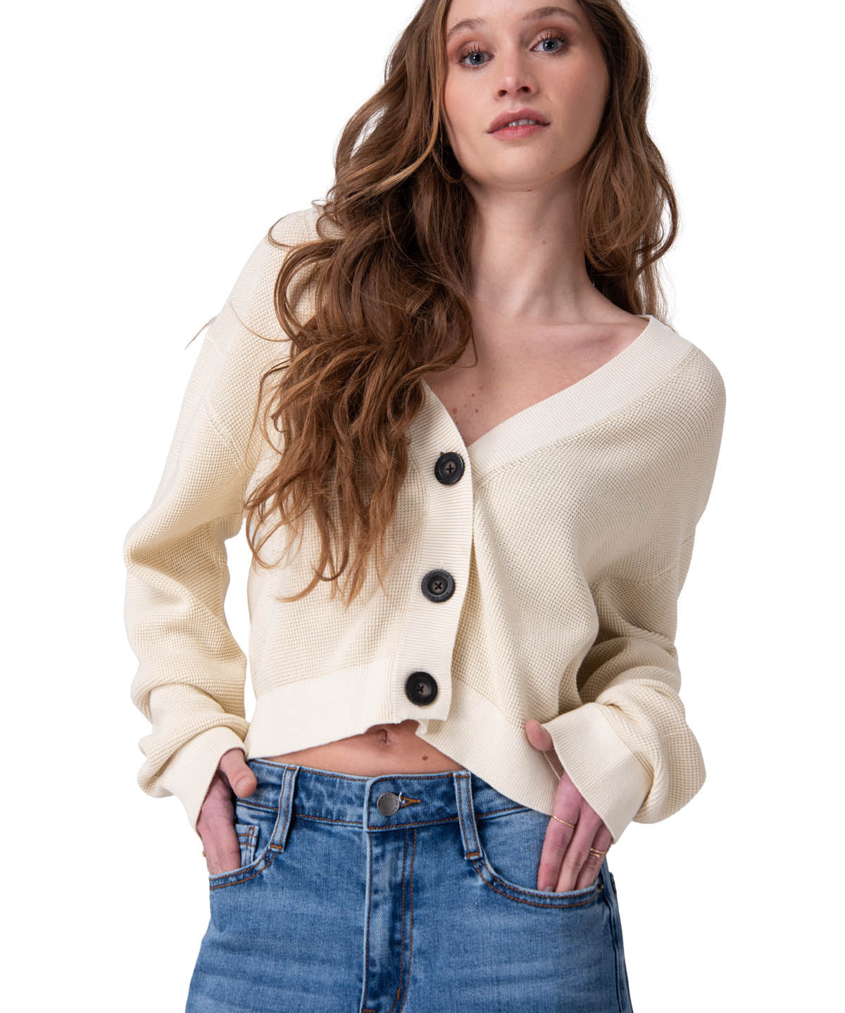 Sweater Mujer Full Fashion Cardiga Rosado