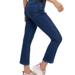Jeans Casual Mujer W High Rise Crop Bootcut Jean Azul Cat
