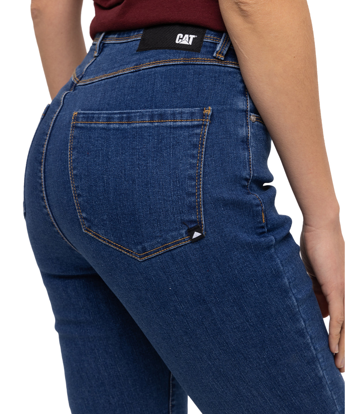 Jeans Casual Mujer W High Rise Crop Bootcut Jean Azul Cat
