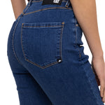 Jeans Casual Mujer W High Rise Crop Bootcut Jean Azul Cat