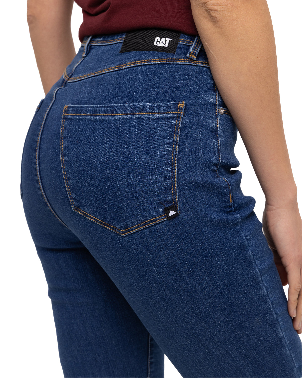 Jeans Casual Mujer W High Rise Crop Bootcut Jean Azul Cat