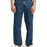 Jeans Recto Hombre Rigid Denim Straight Azul Marino Cat