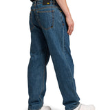 Jeans Recto Hombre Rigid Denim Straight Azul Marino Cat