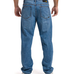 Jeans Recto Hombre Rigid Denim Straight Azul Cat
