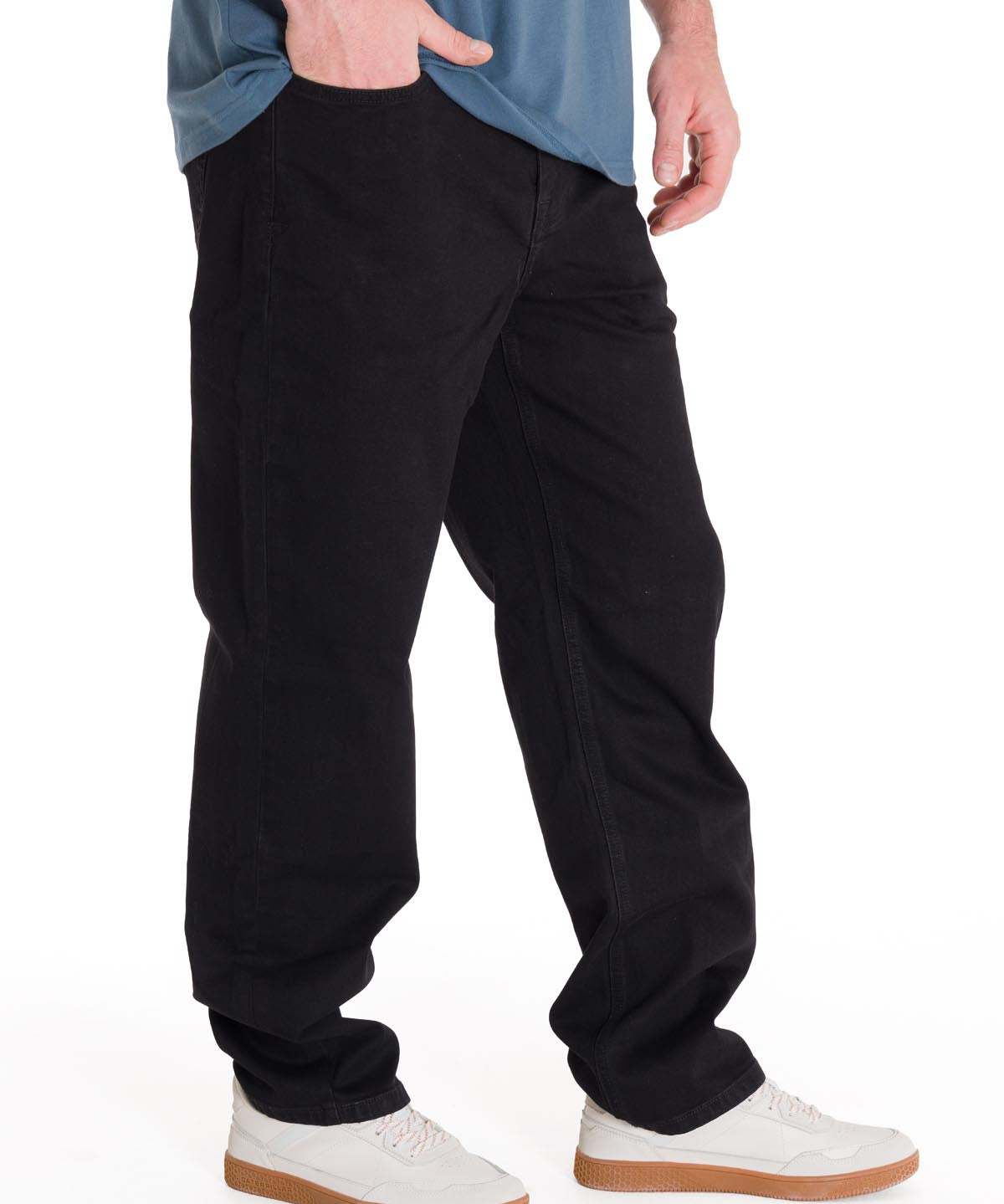 Jeans Stretch Hombre Triblend Denim Original Negro Cat