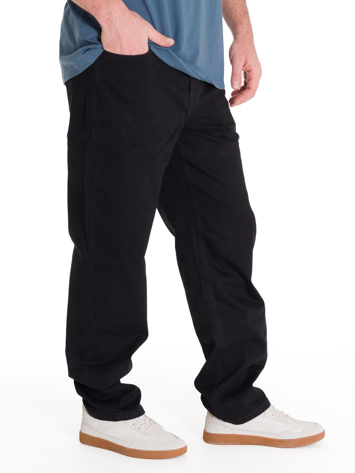 Jeans Stretch Hombre Triblend Denim Original Negro Cat